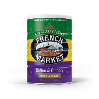 Celebrate Mardi Gras with French Market Coffee French Market Coffee & Chicory Mardi Gras Can